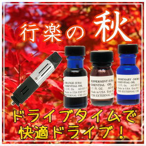ドライブタイム　精油　行楽の秋