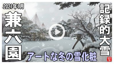 【2021年記録的大雪】雪吊り･雪景色･雪化粧の兼六園