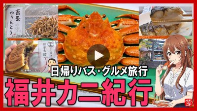 ★Youtube登録★カニを満喫！福井の日帰りバス旅