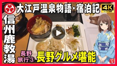 ★Youtube登録★【大江戸温泉物語 信州鹿教湯】長野ツアーPart3