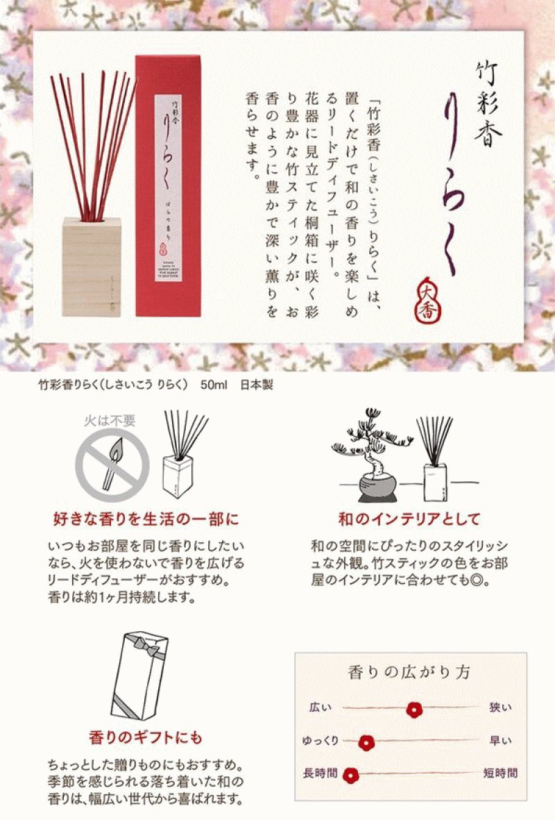 画像2: りらく竹彩香ディフューザー（リニューアル11月頃） (2)