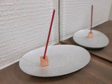 画像9: 金属香皿香立セット (9)