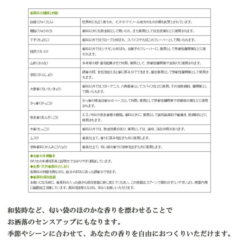 画像3: 手作り匂い袋キット（手作りお香） (3)