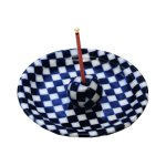 画像7: 日本伝統の和柄の香立付香皿 (7)