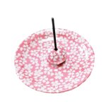 画像5: 日本伝統の和柄の香立付香皿 (5)