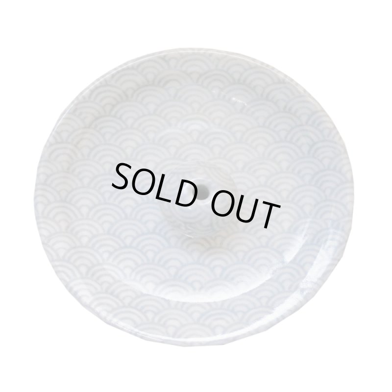 画像3: 日本伝統の和柄の香立付香皿 (3)