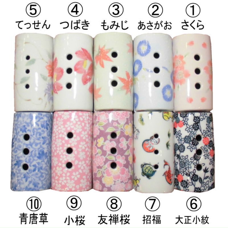 画像3: 九谷焼・美濃焼 香彩器-筒形 (3)