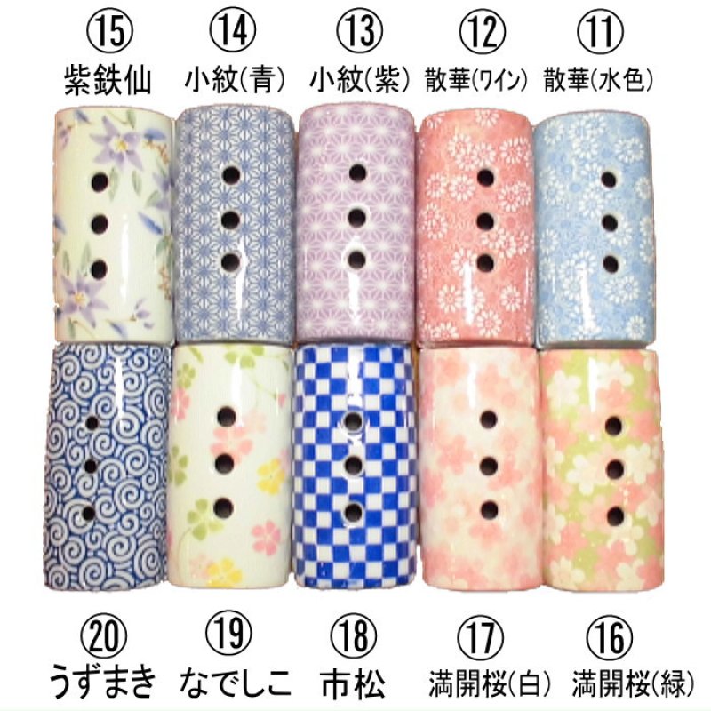 画像2: 九谷焼・美濃焼 香彩器-筒形 (2)