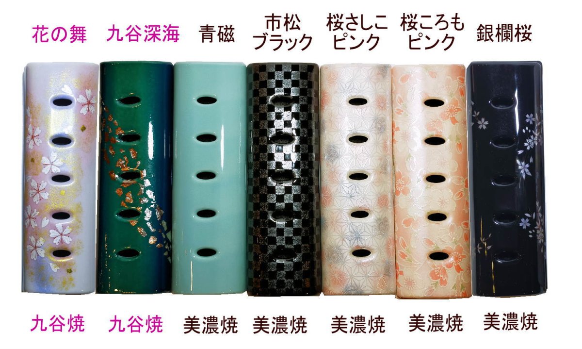 画像14: 九谷焼・美濃焼 香彩器-筒形大 (14)