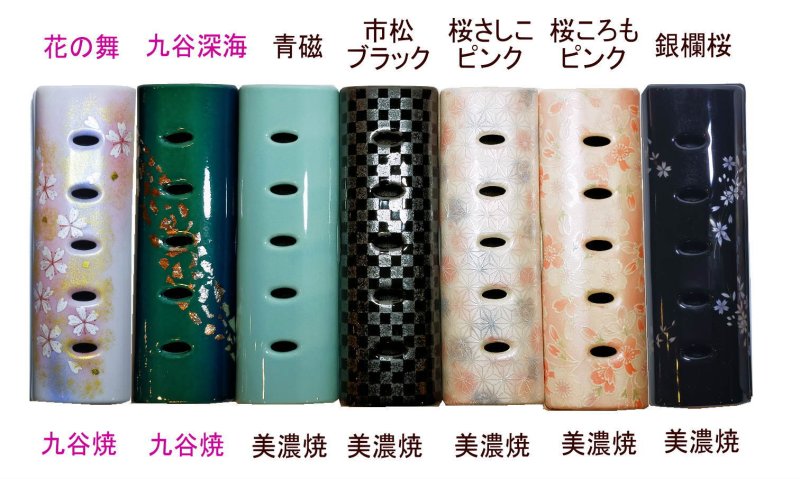 画像14: 九谷焼・美濃焼 香彩器-筒形大 (14)