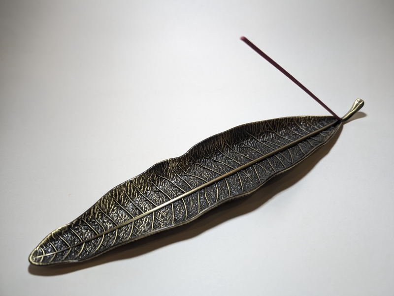 画像4: 葉っぱ香立(ロング) (4)