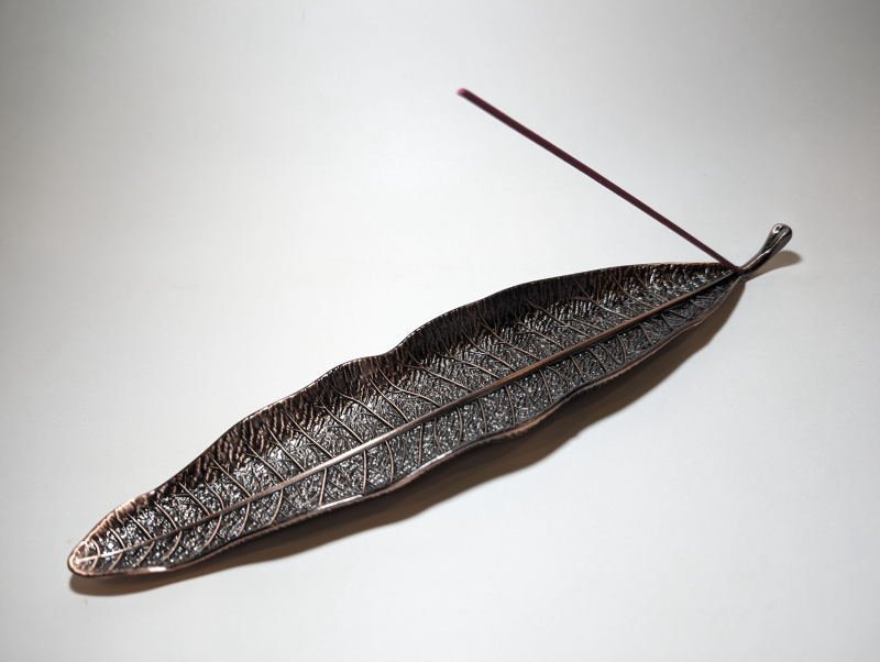 画像3: 葉っぱ香立(ロング) (3)