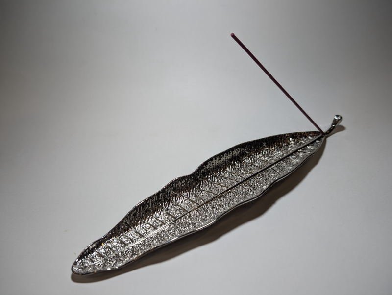 画像2: 葉っぱ香立(ロング) (2)