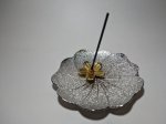 画像12: 花びら香立香皿セット(金属) (12)