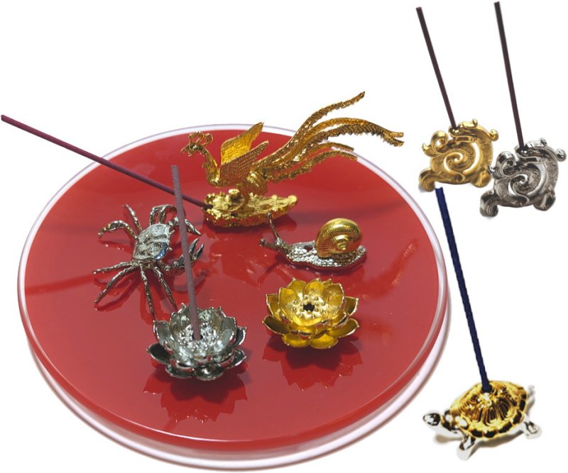 画像8: 個性豊かなお香立て（鳳凰・カニ・かたつむり・蓮・カメ・龍） (8)