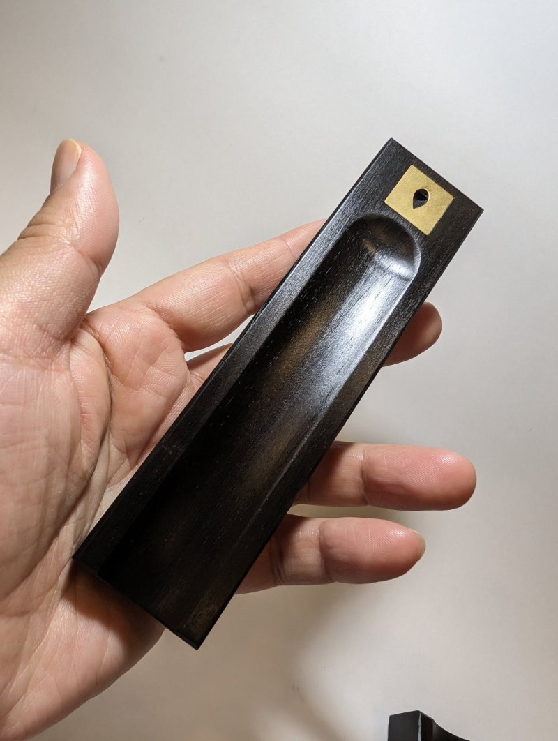 画像5: 黒壇ロング香皿 (5)