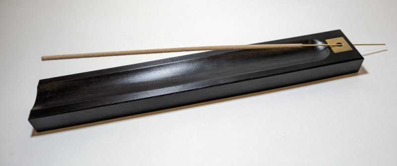 画像3: 黒壇ロング香皿 (3)