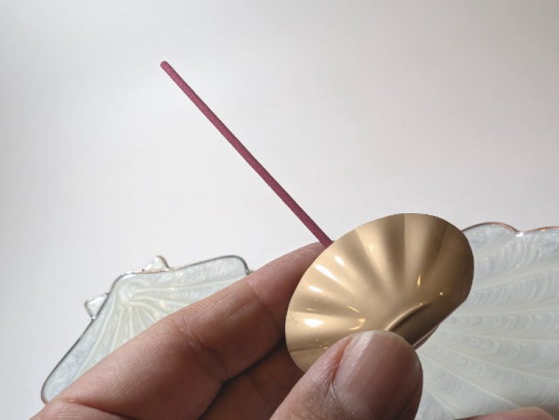 画像3: 貝殻クリップ香立香皿セット (3)