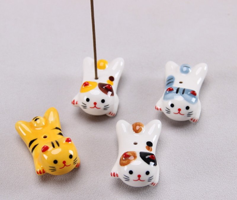 画像9: ネコちゃんお香立て各種 (9)