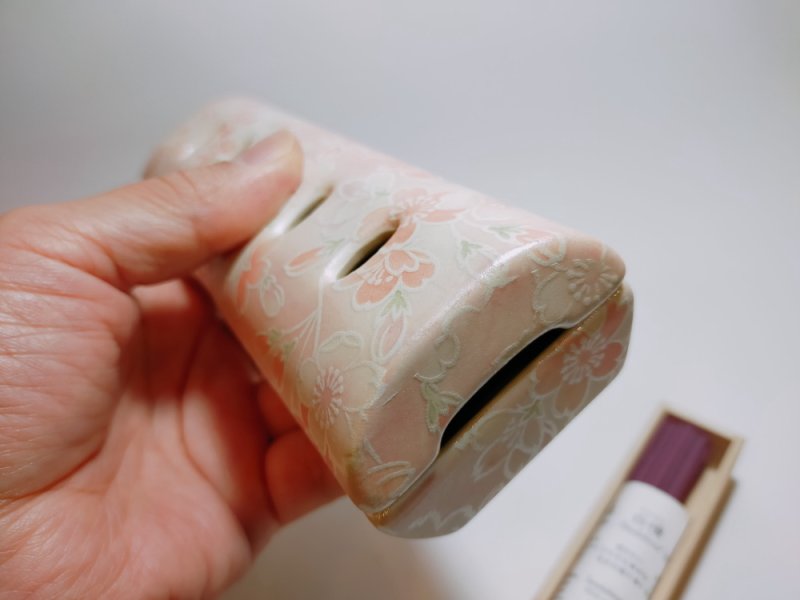 画像9: 九谷焼・美濃焼 香彩器-筒形大 (9)