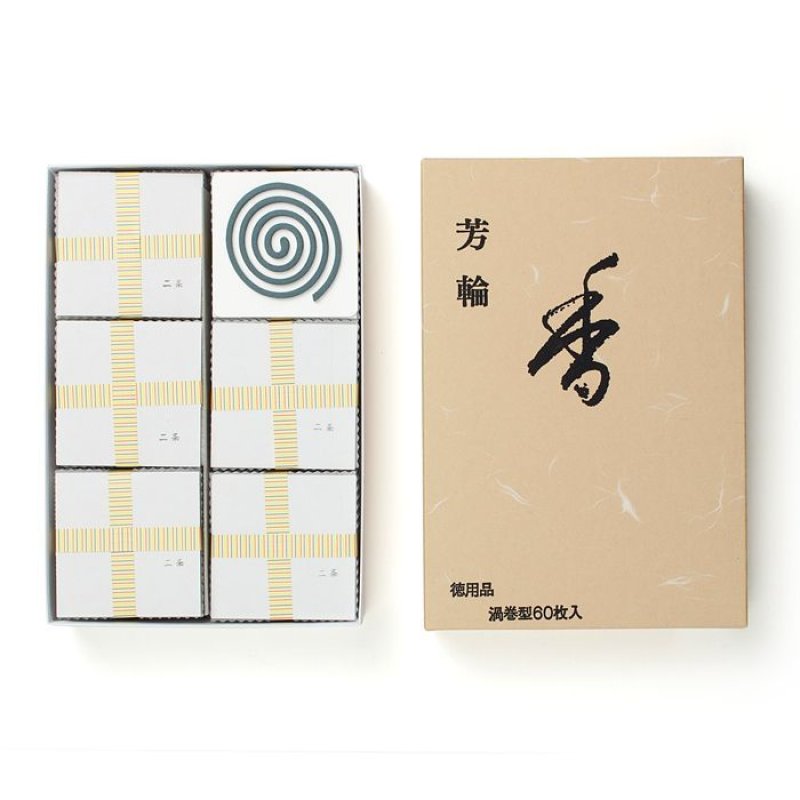 松栄堂　芳輪　６箱セット 芳輪 二条 松栄堂-お香（和風の部屋焚用）