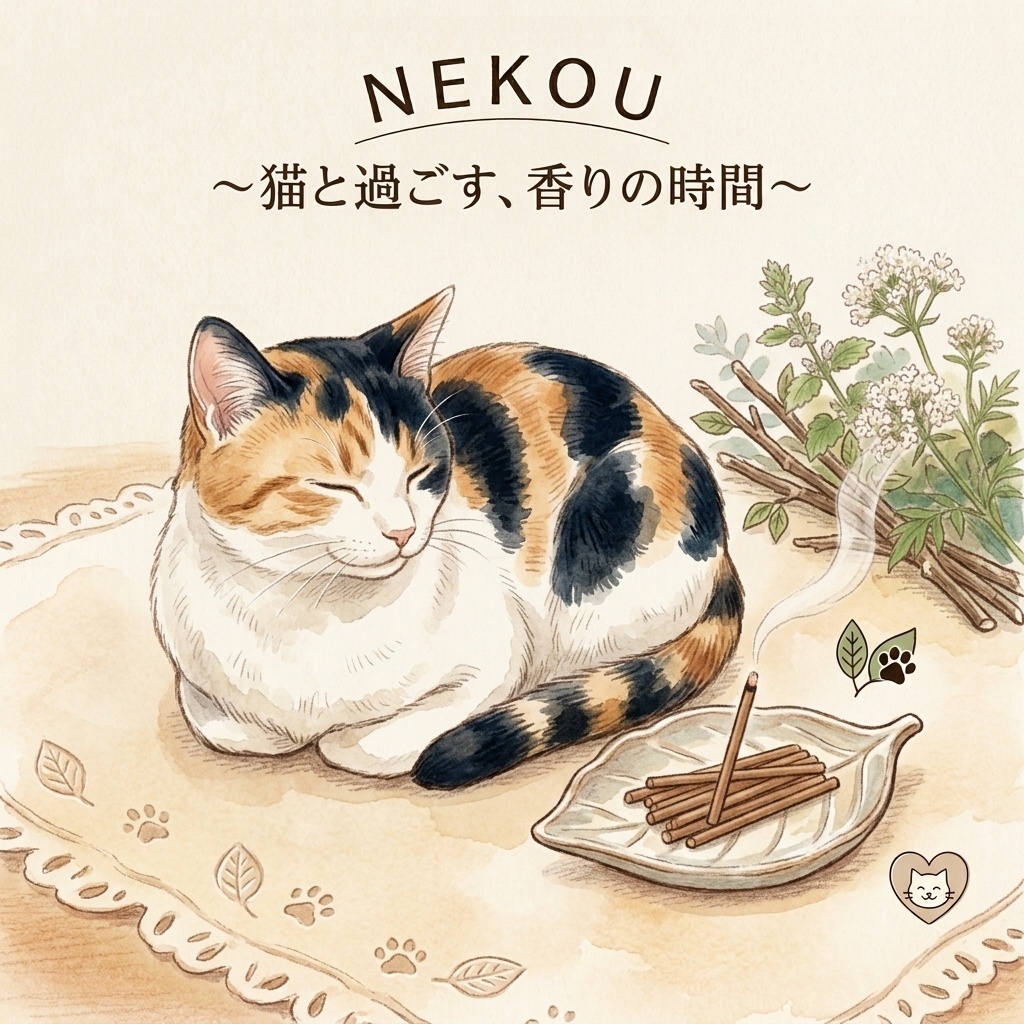 【猫用のお香】NEKOU|猫香の紹介と実演