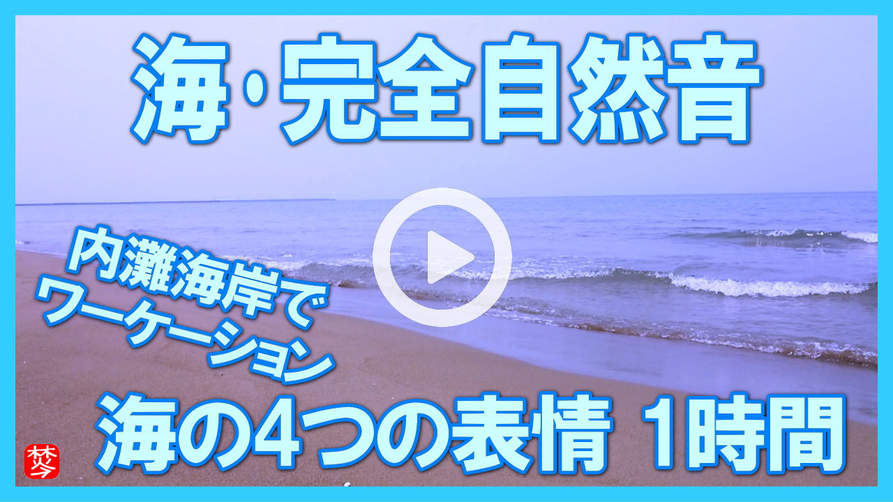 【海･完全自然音･ワーケーション】海の音･ヒーリング･リラックス｜勉強･睡眠･瞑想･作業用･BGM･ASMR･nature sea sound