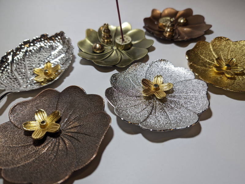 花びら香立香皿セット